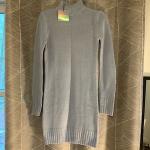 Light blue sweater mini dress from Missguided